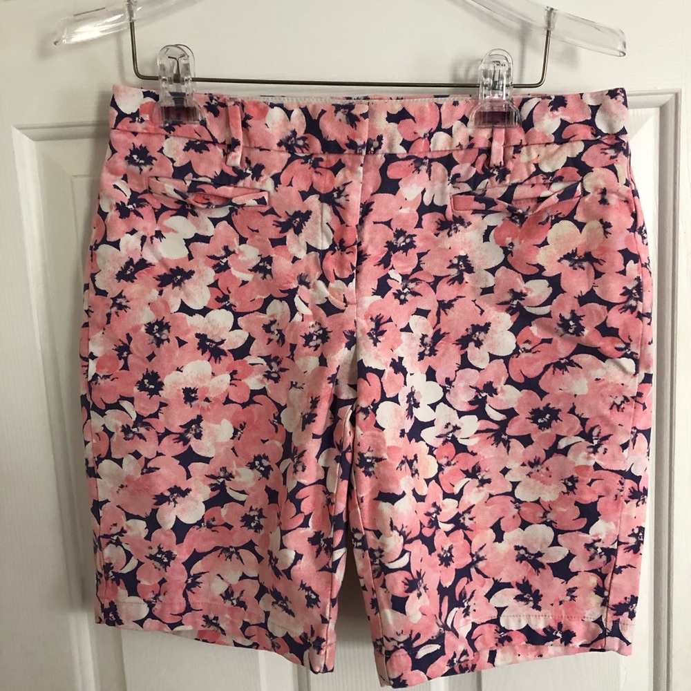 Lands’ End Pink Floral Shorts